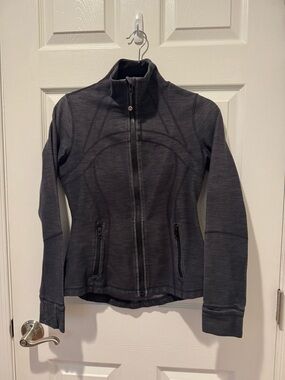 lululemon athletica Heathered Charcoal Full-Zip Define Jacket
